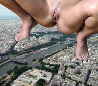 giantess collage nude city mega barefoot squatting river tolik pussy_over_city river_boats