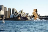 giantess collage city swimsuit water wet wonderslug boats sydney sydney_opera_house wet_hair bar_refaeli