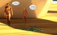 story shrunken_men shrunken_woman jessi_and_vicky insect tiny_mk digital_render