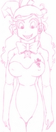 breasts drawing giantess size_difference monochrome amy bethoncer grand_chase