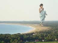 giantess collage black_hair dress walking trees artdent eva_longoria