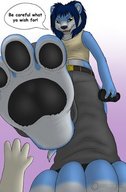 crush feet furry anthro color paws foot_crush