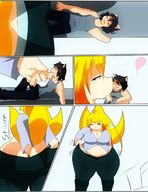 drawing giantess comic color butt_crush anal shrunken_men bbw anal_insertion trinity-fate62