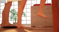 giantess crush feet vore manga barefoot shrunken_men shrunken_woman jessi_and_vicky tiny_mk digital_render