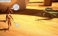 blonde swimsuit story shrunken_men running shrunken_woman jessi_and_vicky insect tiny_mk digital_render