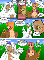 breasts drawing giantess vore comic color topless unknown_artist shrunken_men giantesses inside_mouth english harpy