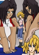 drawing giantess feet color barefoot soles shrunken_woman giantesses mostlyfunstuff