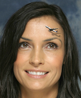 collage brunette smiling shadow airplane big_face famke_janssen