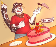 drawing furry anthro color cake shrunken_woman sheela phoenix