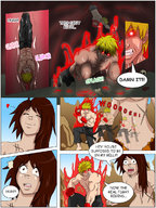 drawing giantess vore color superhero unknown_artist shrunken_men english inside_stomach godmod