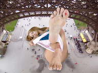 giantess crush panties feet rampage soles blood lying_down