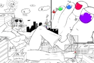 breasts drawing giantess crush feet vore mega color destruction finger hand machine83