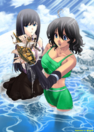 drawing gentle giantess black_hair color handheld water giantesses boats
