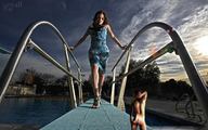 collage dress pool shrunken_man small_sir diving_board