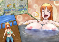 breasts nami bath huge_breasts orihime red_hair xanafar