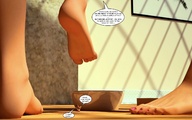 feet soles story shrunken_people jessi_and_vicky tiny_mk digital_render