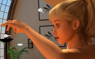 blonde handheld story ponytail shrunken_men game jessi_and_vicky tiny_mk digital_render