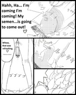 breasts drawing giantess nude giga manga city comic monochrome long_hair futanari cum destruction penis orgasm story kariumu cum_flood city_fuck