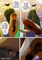 drawing giantess feet color high_heels sweat insole story foot_crush walking shrunken_man under_foot smelly_feet