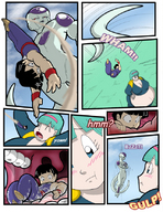 drawing vore comic teeth dragon_ball bulma inside_mouth yawn swallowed voluptuous dragonballz gohan frieza