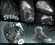 karbo vore monochrome felarya panels stomach_view crisis_(felarya)