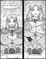breasts growth giantess blonde ripped_clothing