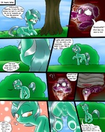 drawing vore furry comic color butt story magic dialogue my_little_pony gtsdev internal_view intestines lyra_heartstrings cutie_mark