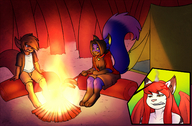 drawing giantess furry color shrunken_men sheela campfire scalp