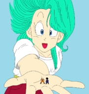 handheld bulma dragonballz gohan krillen