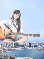 giantess city mega long_hair brunette korean asian guitar sjw