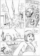 giantess crush feet manga monochrome swimsuit barefoot anime shrunken_people vehicles korean_giantess korea_gts