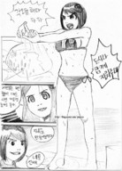 giantess crush manga monochrome swimsuit barefoot anime shrunken_people vehicles korean_giantess korea_gts