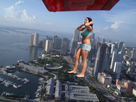 giantess collage city barefoot buildings unknown_artist skyscraper aerial_view harbor source_needed docks seaside