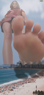collage feet mega beach ocean soles mikeyboy people under_foot point_of_view hands_on_hips imminent_crush