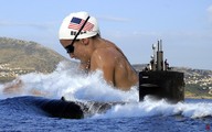 giantess collage ocean submarine jr waves swimmer