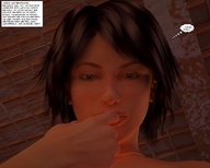 giantess jessica black_hair story looking_down jessi_and_vicky tiny_mk digital_render