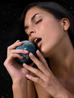 giantess vore giga black_hair planet mouth handheld lips galaxy hand universe