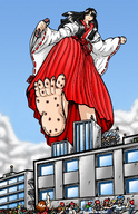 drawing feet mega destruction anime mimi point_of_view shrine_maiden