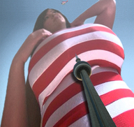 giantess collage helicopter huge_breasts low_angle cn_tower rachel_aldana tight_shirt striped_shirt