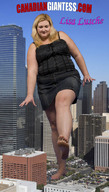 giantess collage city blonde large_breasts toes barefoot buildings soles canadian_giantess sky black_top raised_foot jean_skirt lisa_lusche imminent_crush