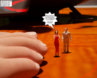 giantess feet story shrunken_men shrunken_people shrunken_woman jessi_and_vicky mike jane tiny_mk digital_render