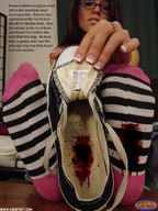 crush collage blood story socks gore shrunken_men indoors fingernails