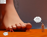 jessica alien victoria story shrunken_men shrunken_woman jessi_and_vicky under_foot point_of_view imminent_crush tiny_mk digital_render