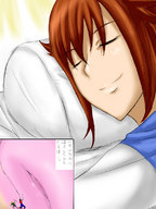 breasts drawing sleeping color brunette pillow shrunken_men uniform body_exploration