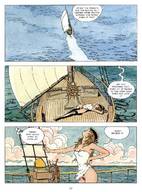 drawing comic color ocean story gullivera ships milo_manara flying_vilage