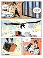 drawing color claws shrunken_woman cage flying gullivera milo_manara giant_bird