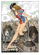 drawing giantess comic color barefoot story village gullivera milo_manara makeshift_clothing