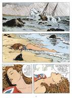 drawing comic color butt beach ocean story gullivera milo_manara ship_wreck makeshift_clothing