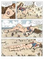 drawing giantess comic color pubic_hair story bondage gullivera milo_manara makeshift_clothing