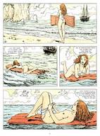 drawing giantess nude comic color beach ocean story gullivera ships milo_manara